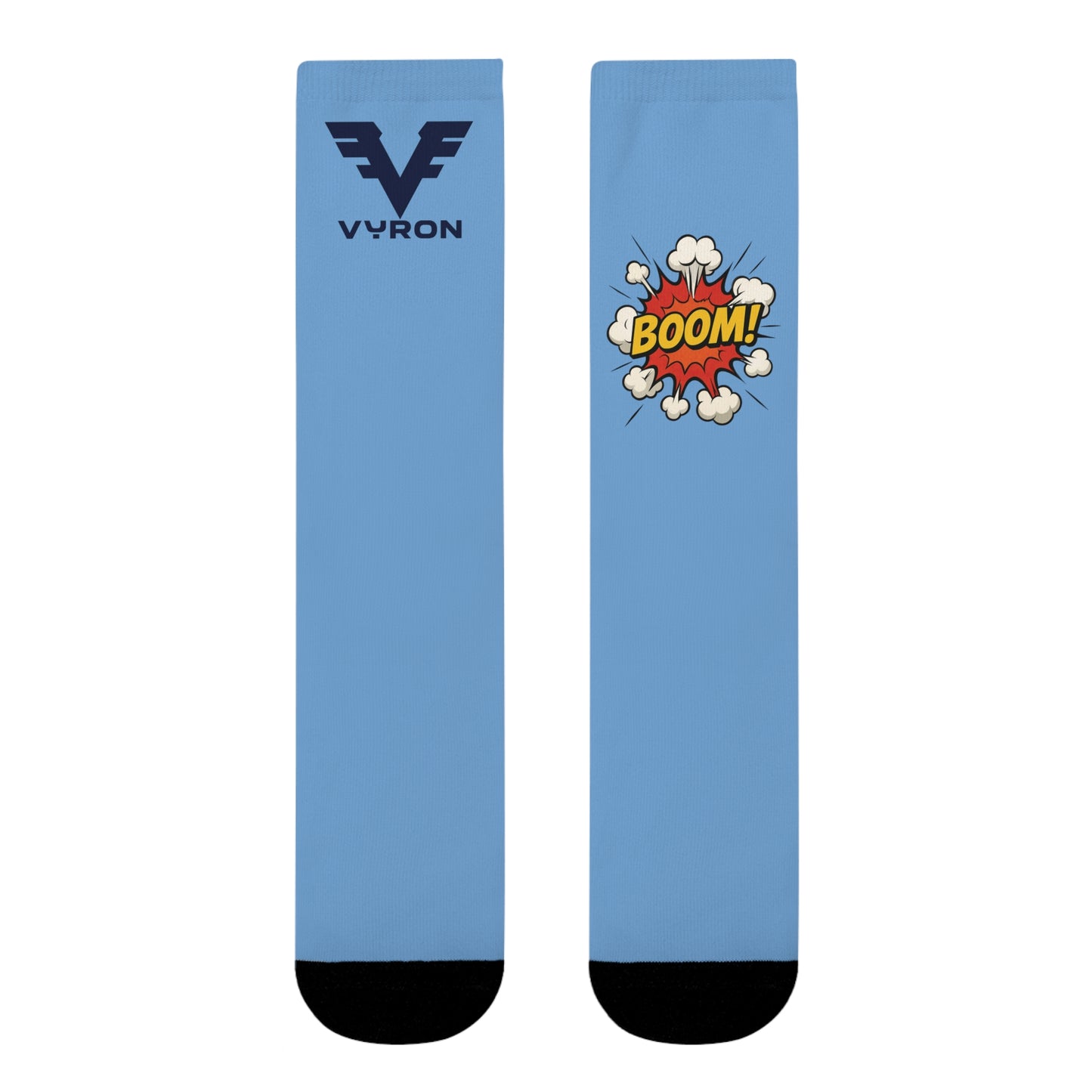 Comic Explosion Crew Socks - Fun Footwear for Casual Outfits, Unique Gift for Gamers, Birthday Gift, Stylish Accessories